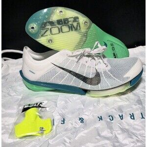 New Nike Air Zoom Victory 2 Track Spikes Racing White Green FD8411-100 Men’s 7.5